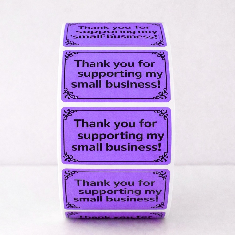 Thank You for Supporting My Small Business Labels – 100 packs thank you labels